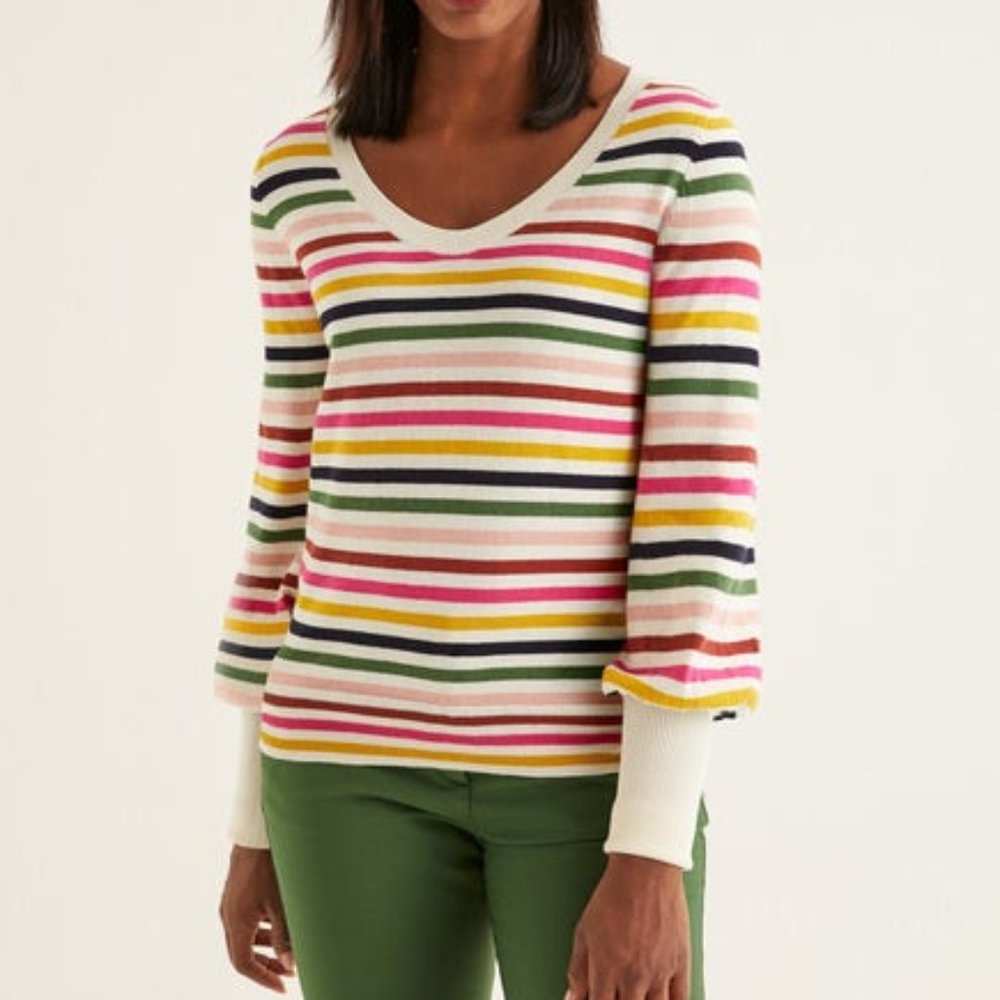Boden Multi Stripe Bernice Sweater